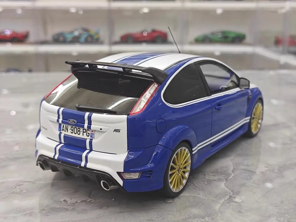 [OTTO] 1:18 Ford 2009 Focus MK2 RS Blue Model Car Resin