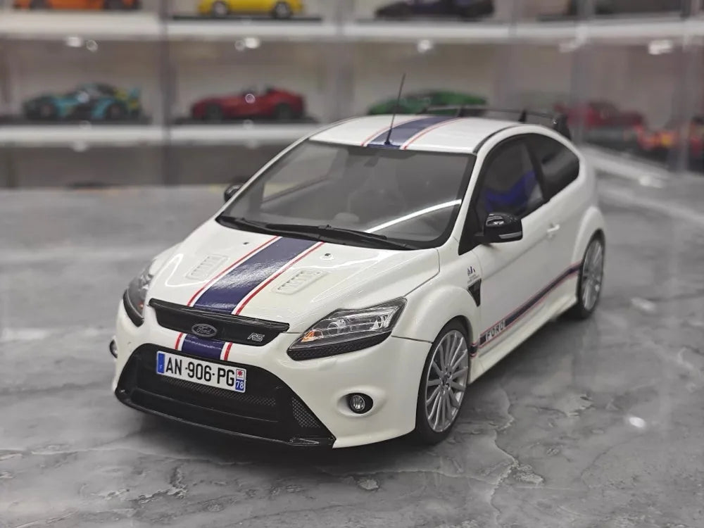 [OTTO] 1:18 Ford 2009 Focus MK2 RS White Model Car Resin