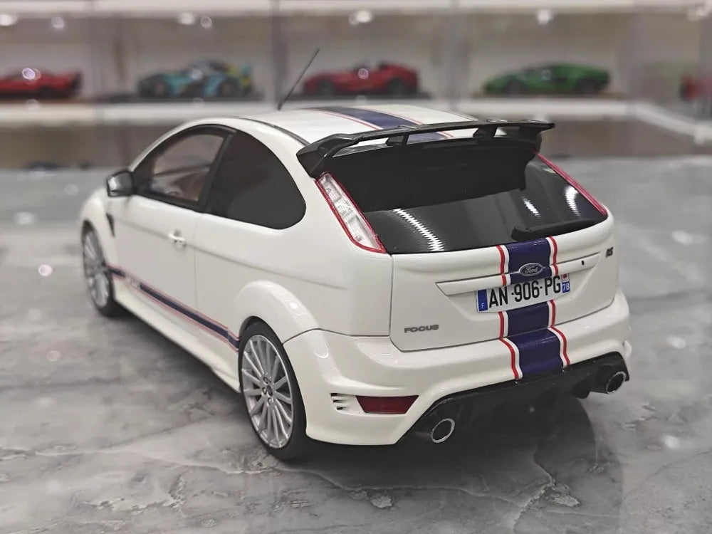 [OTTO] 1:18 Ford 2009 Focus MK2 RS White Model Car Resin