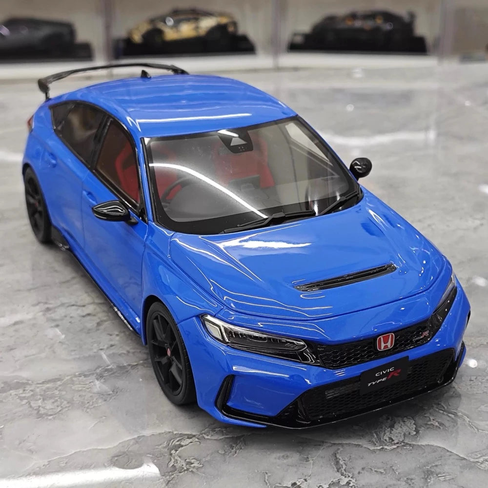 [OTTO] 1:18 Honda 2023 Civic Type R FL5 Blue Model Car Resin