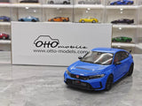 [OTTO] 1:18 Honda 2023 Civic Type R FL5 Blue Model Car Resin