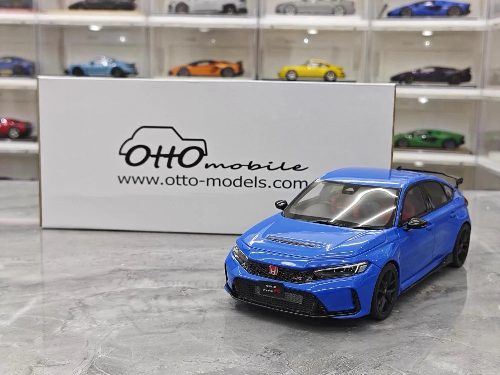 [OTTO] 1:18 Honda 2023 Civic Type R FL5 Blue Model Car Resin