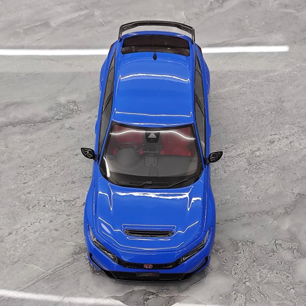 [OTTO] 1:18 Honda 2023 Civic Type R FL5 Blue Model Car Resin