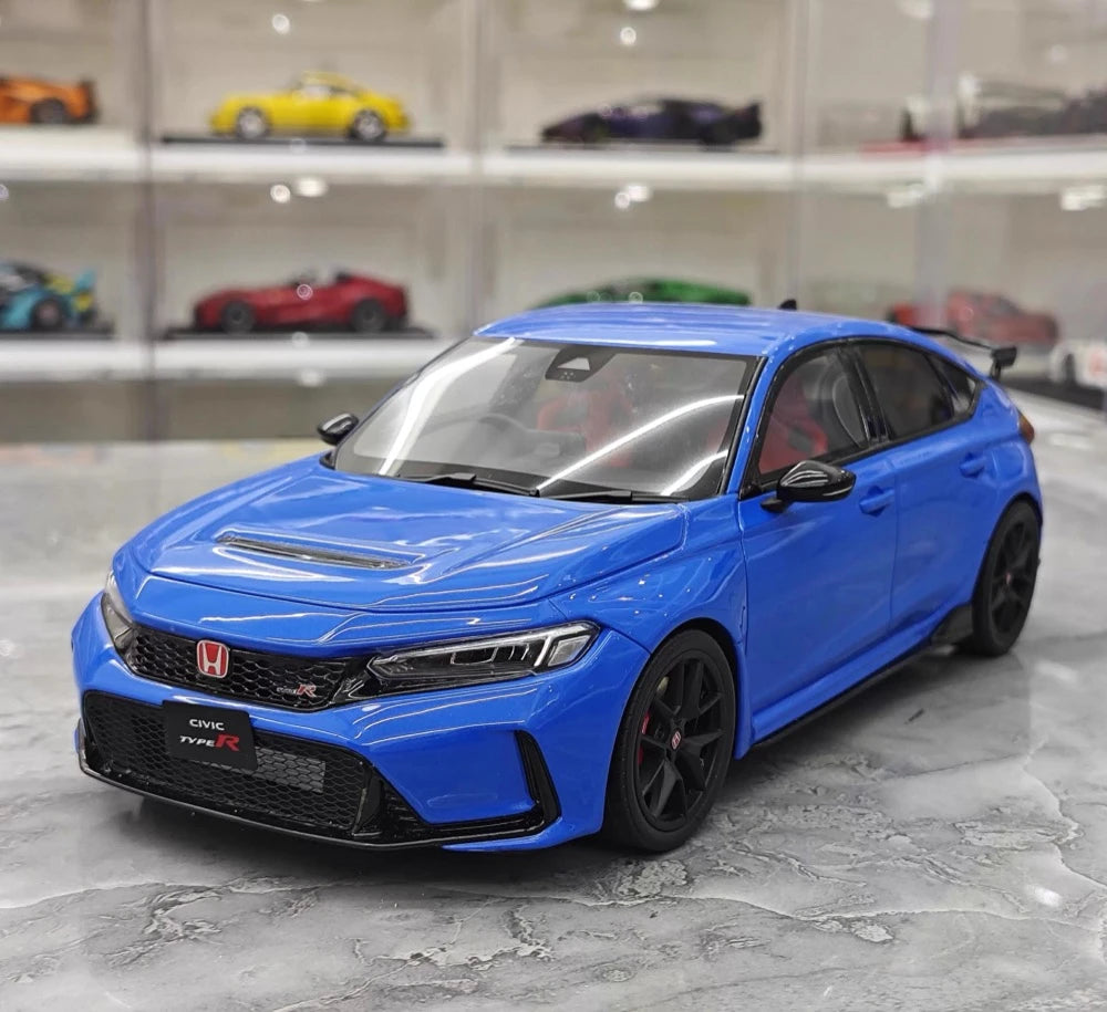[OTTO] 1:18 Honda 2023 Civic Type R FL5 Blue Model Car Resin