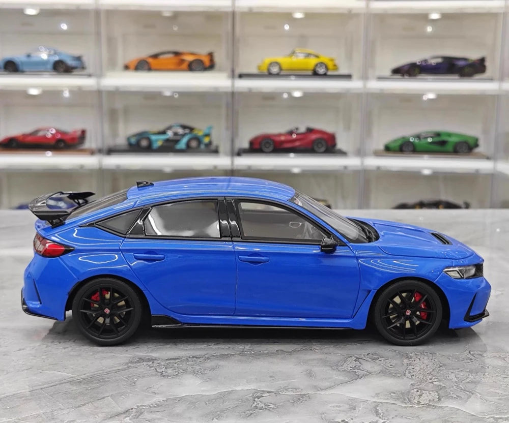 [OTTO] 1:18 Honda 2023 Civic Type R FL5 Blue Model Car Resin