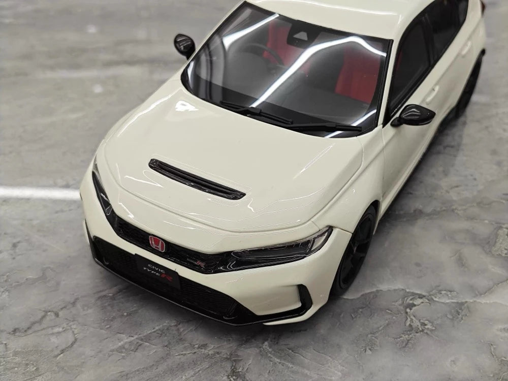 [OTTO] 1:18 Honda 2023 Civic Type R FL5 bianco modellino di auto resina