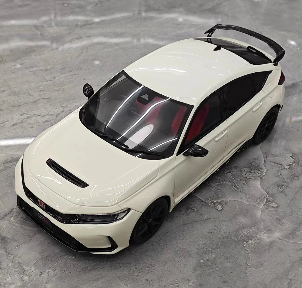[OTTO] 1:18 Honda 2023 Civic Type R FL5 bianco modellino di auto resina
