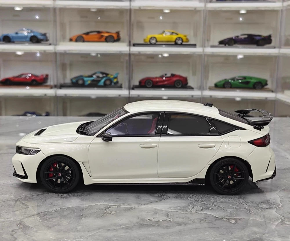[OTTO] 1:18 Honda 2023 Civic Type R FL5 bianco modellino di auto resina