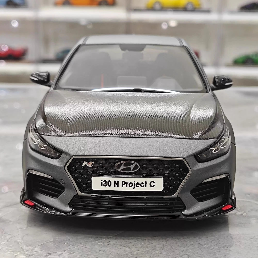 [OTTO] 1:18 Hyundai 2019 i30 N Project C Gray Model Car Resin