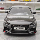 [OTTO] 1:18 Hyundai 2019 i30 N Project C Gray Model Car Resin
