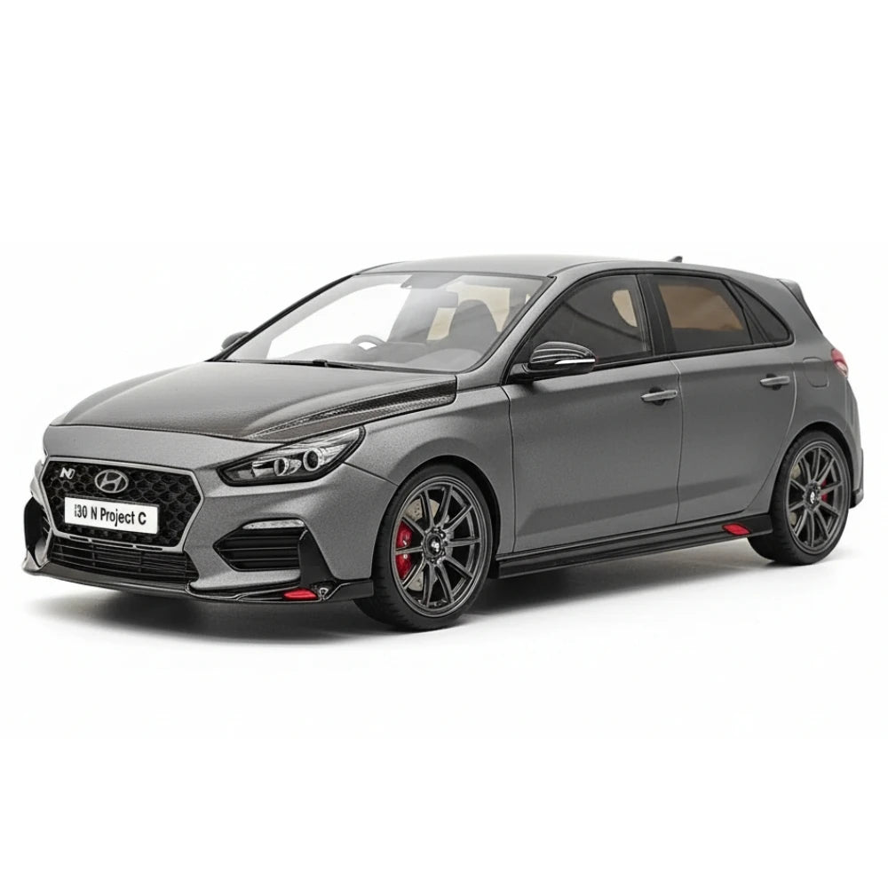 [OTTO] 1:18 Hyundai 2019 i30 N Project C Gray Model Car Resin
