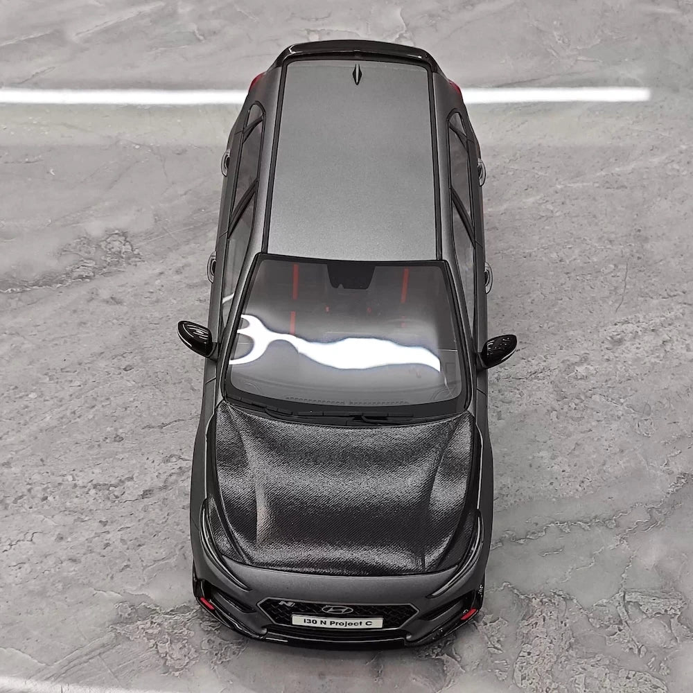 [OTTO] 1:18 Hyundai 2019 i30 N Project C Gray Model Car Resin