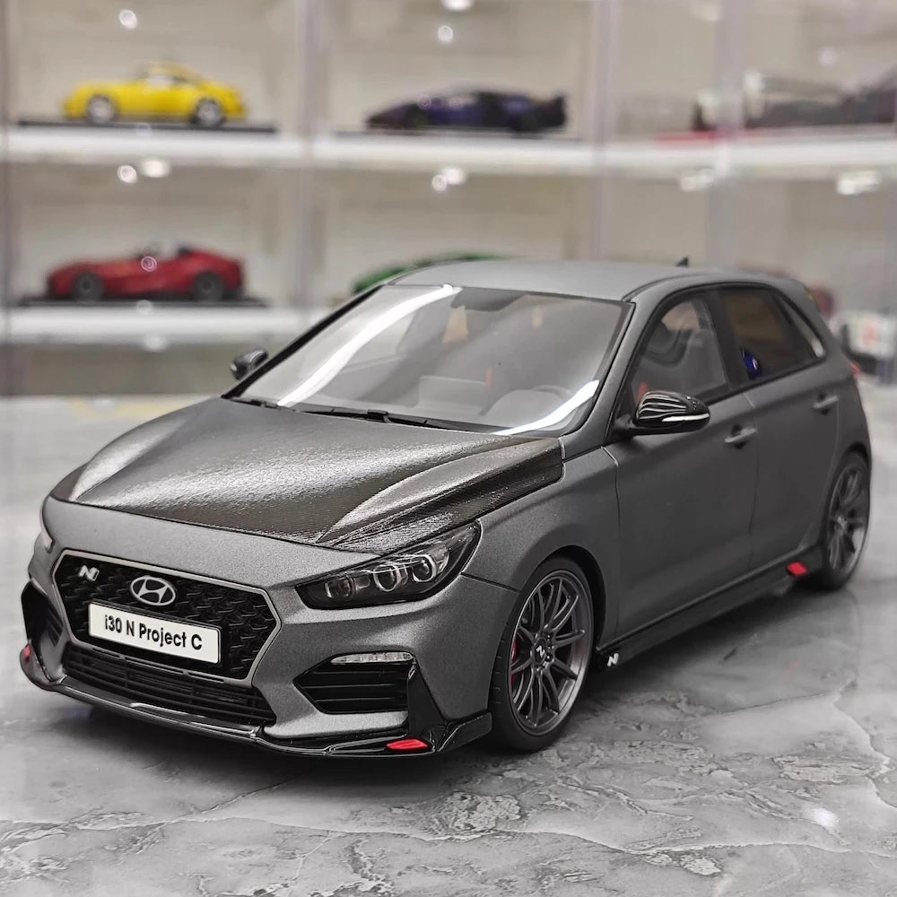 [OTTO] 1:18 Hyundai 2019 i30 N Project C Gray Model Car Resin