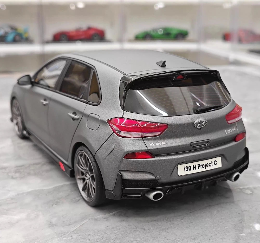 [OTTO] 1:18 Hyundai 2019 i30 N Project C Gray Model Car Resin