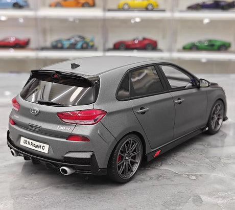 [OTTO] 1:18 Hyundai 2019 i30 N Project C Gray Model Car Resin