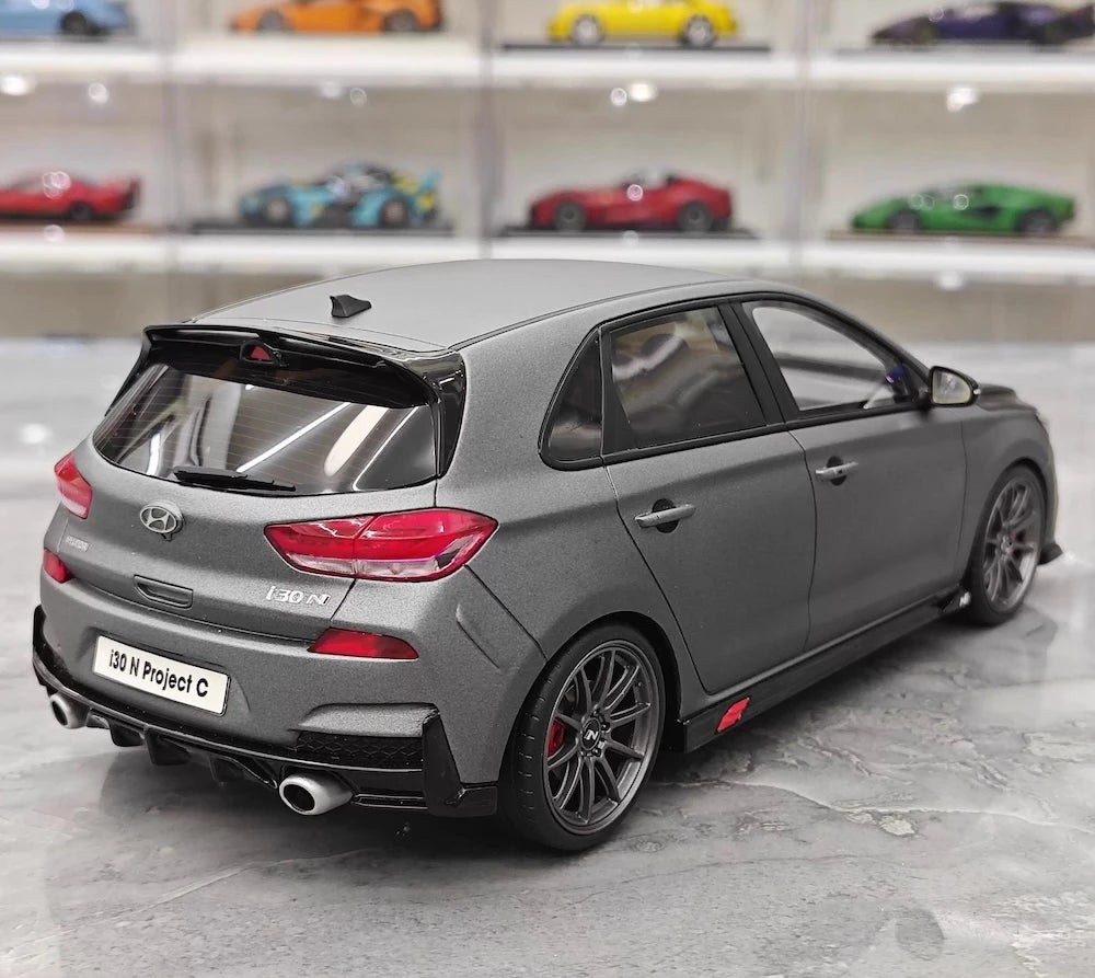 [OTTO] 1:18 Hyundai 2019 i30 N Project C Gray Model Car Resin