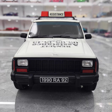 [OTTO] 1:18 Jeep 1990 Cherokee Renault Assistance Model Car Resin