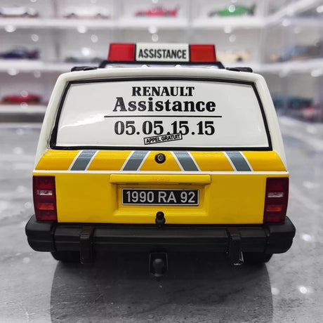 [OTTO] 1:18 Jeep 1990 Cherokee Renault Assistance Model Car Resin