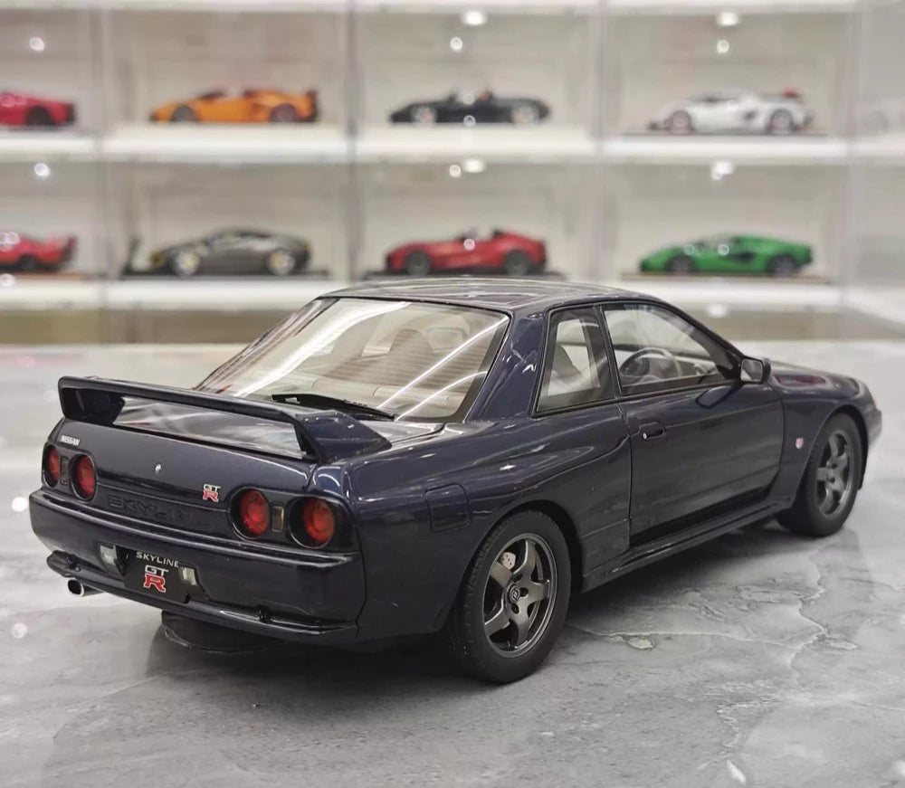 [OTTO] 1:18 Nissan Skyline GT-R R32 Blue Model Car Resin