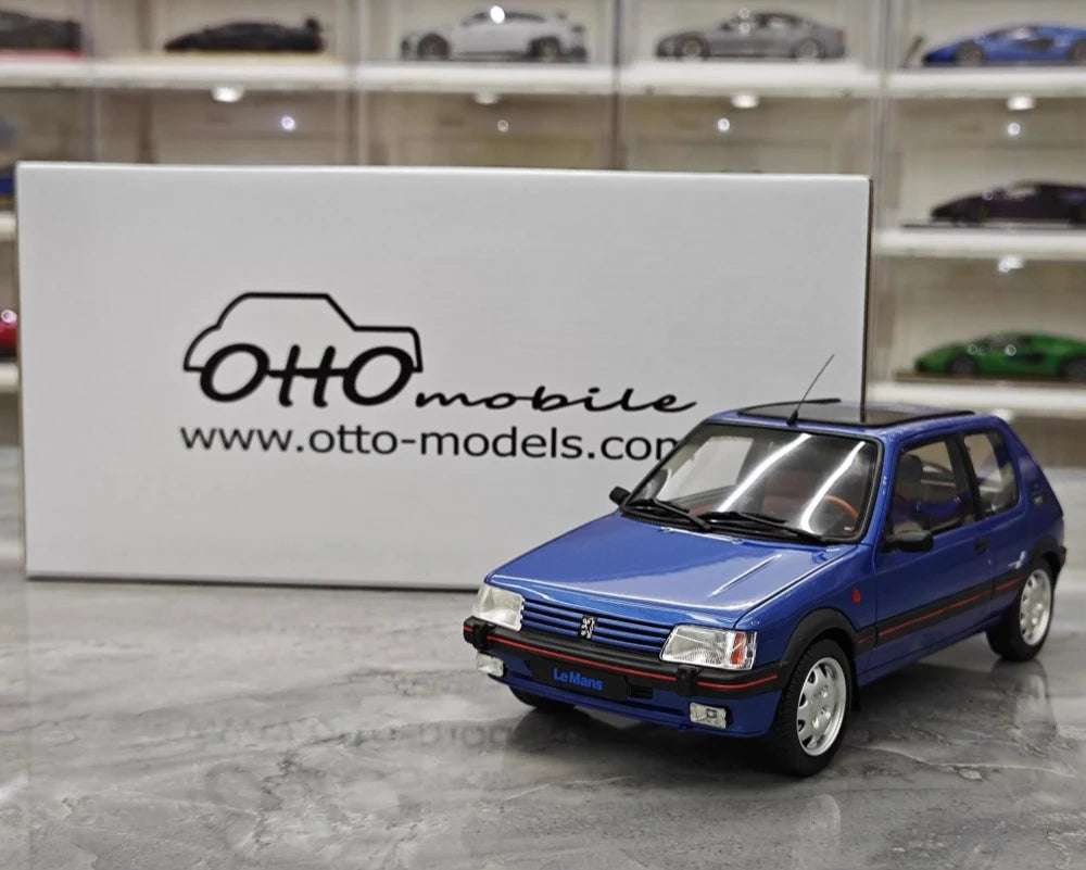 [OTTO] 1:18 Peugeot 1991 205 1.9 GTI Blue Model Car Resin