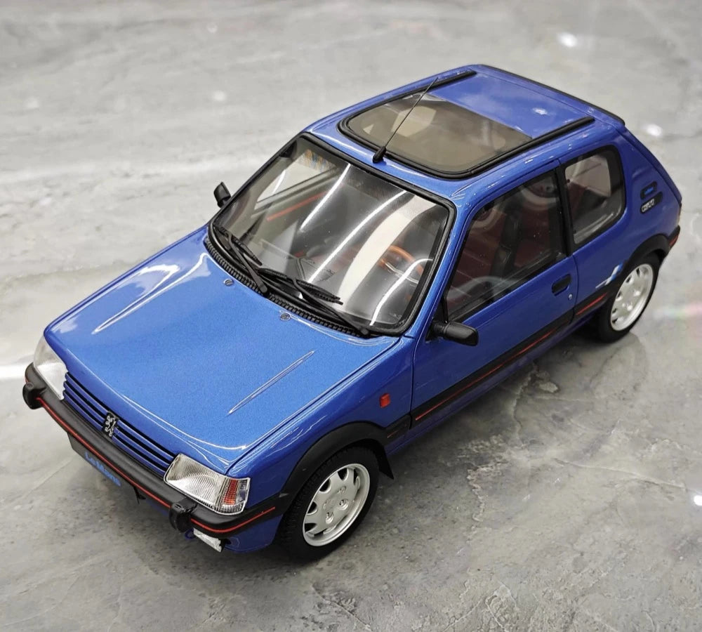 [OTTO] 1:18 Peugeot 1991 205 1.9 GTI Blue Model Car Resin
