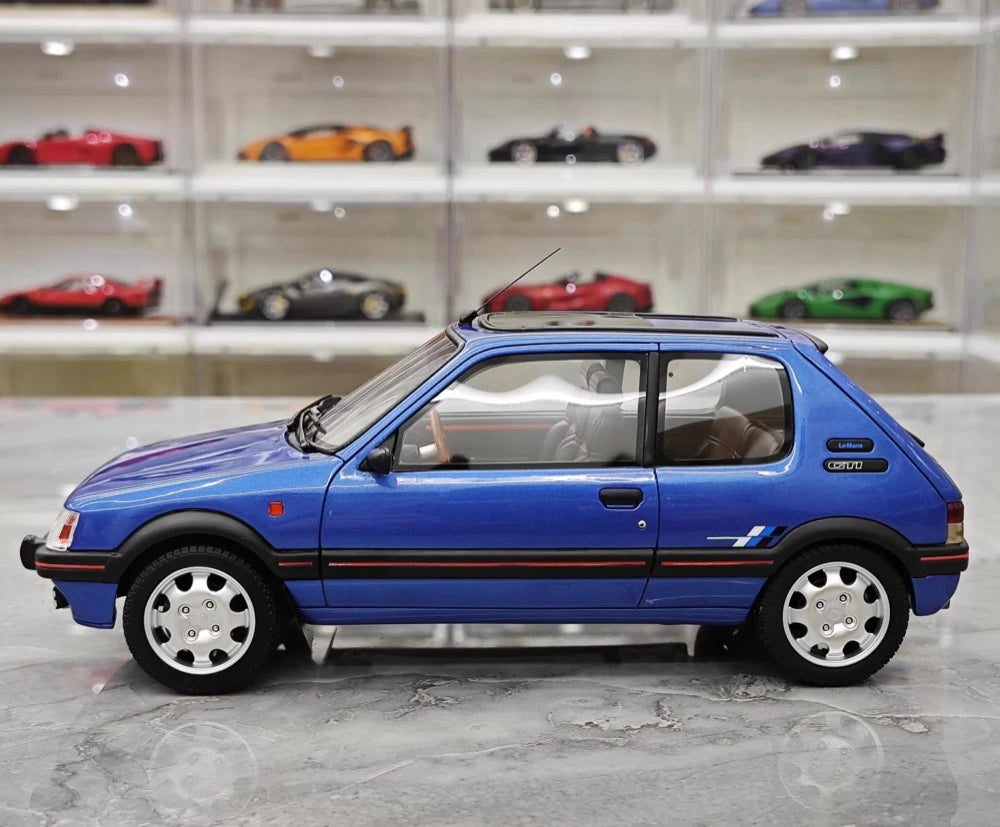 [OTTO] 1:18 Peugeot 1991 205 1.9 GTI bleu voiture miniature Resin