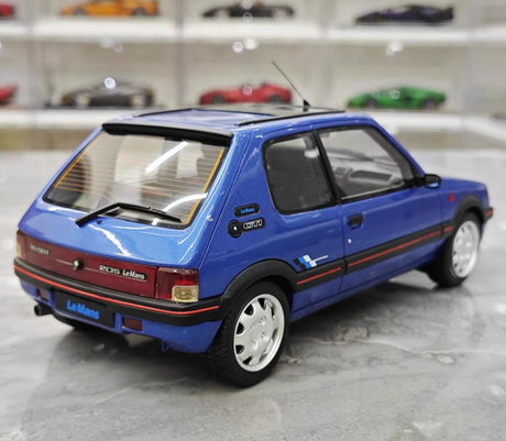 [OTTO] 1:18 Peugeot 1991 205 1.9 GTI Blue Model Car Resin