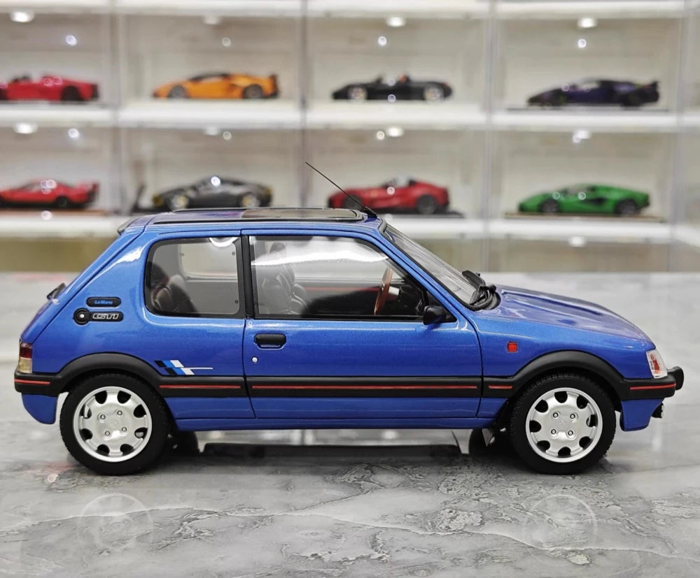 [OTTO] 1:18 Peugeot 1991 205 1.9 GTI Blue Model Car Resin