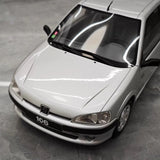 [OTTO] 1:18 Peugeot 1995 106 argento modellino di auto resina