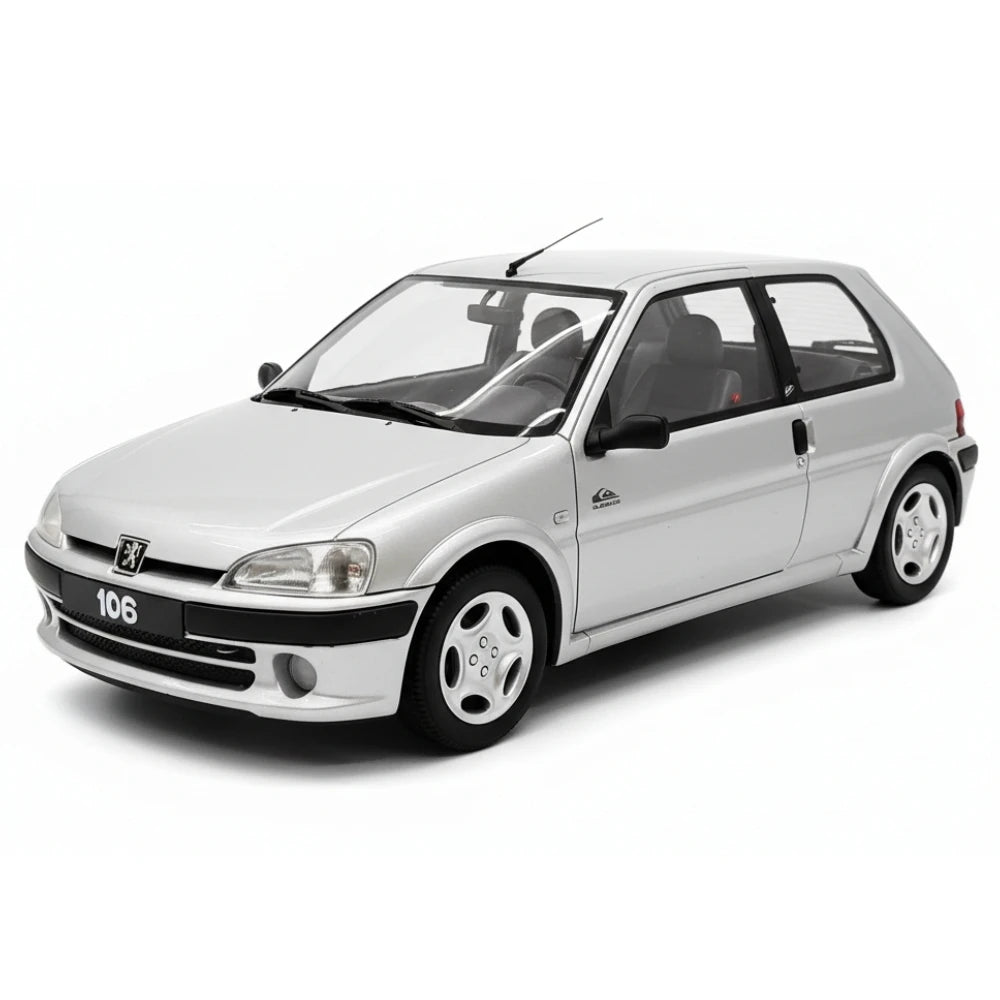 [OTTO] 1:18 Peugeot 1995 106 Silver Model Car Resin