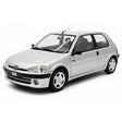 [OTTO] 1:18 Peugeot 1995 106 argento modellino di auto resina