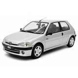 [OTTO] 1:18 Peugeot 1995 106 argento modellino di auto resina