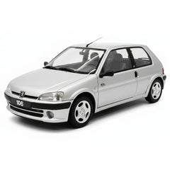 [OTTO] 1:18 Peugeot 1995 106 Silver Model Car Resin