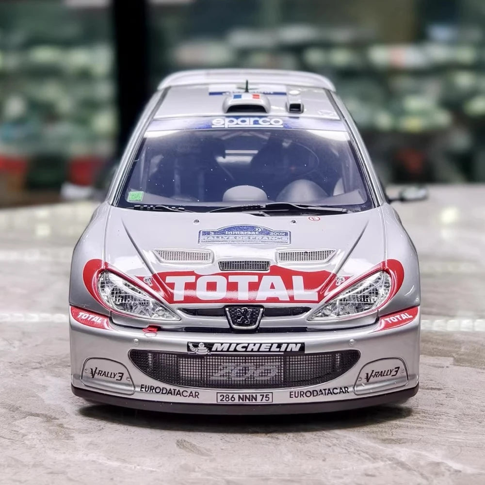 [OTTO] 1:18 Peugeot 2002 206 WRC Panizzi #3 Model Car Resin / Closed Body