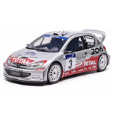 [OTTO] 1:18 Peugeot 2002 206 WRC Panizzi #3 Model Car Resin / Closed Body