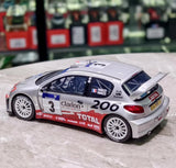 [OTTO] 1:18 Peugeot 2002 206 WRC Panizzi #3 Model Car Resin / Closed Body