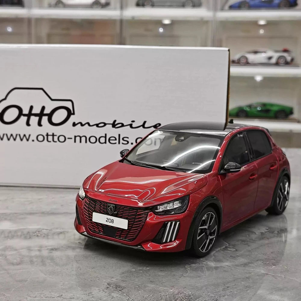 [OTTO] 1:18 Peugeot 2020 208 GT Red Model Car Resin
