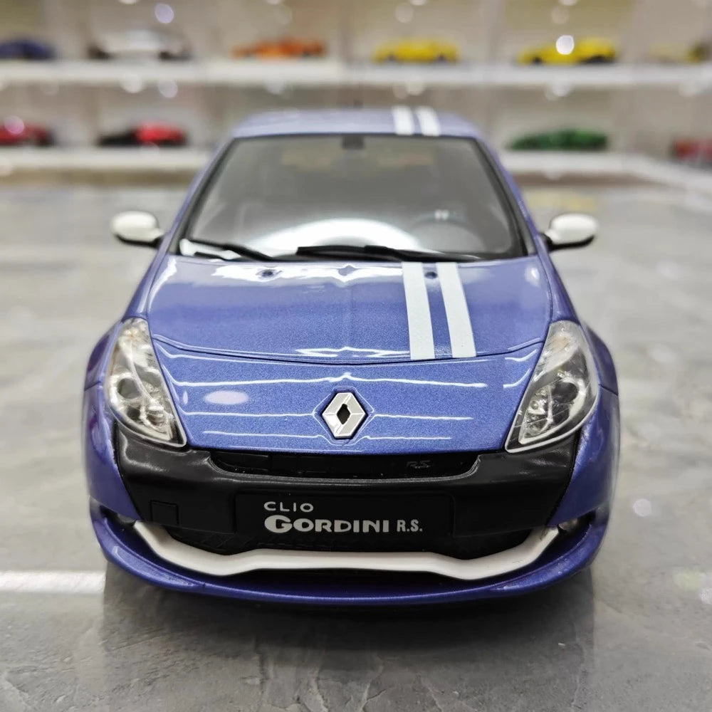 [OTTO] 1:18 Renault 2010 Clio 3 RS Blue Model Car Resin