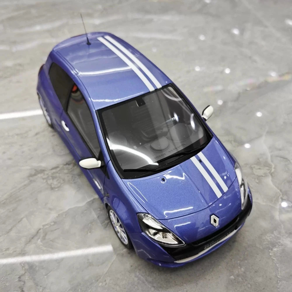 [OTTO] 1:18 Renault 2010 Clio 3 RS Blue Model Car Resin