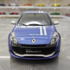 [OTTO] 1:18 Renault 2010 Clio 3 RS Blue Model Car Resin