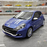 [OTTO] 1:18 Renault 2010 Clio 3 RS Blue Model Car Resin
