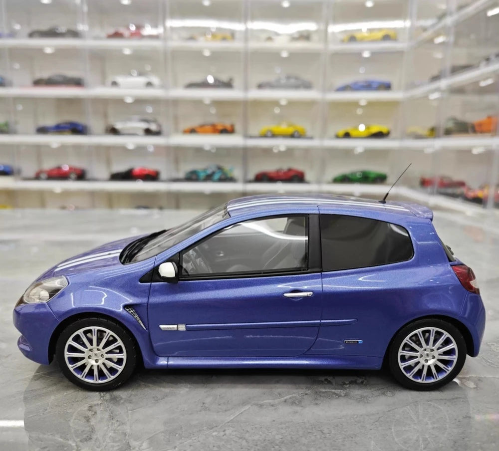 [OTTO] 1:18 Renault 2010 Clio 3 RS Blue Model Car Resin