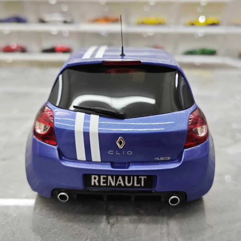 [OTTO] 1:18 Renault 2010 Clio 3 RS Blue Model Car Resin
