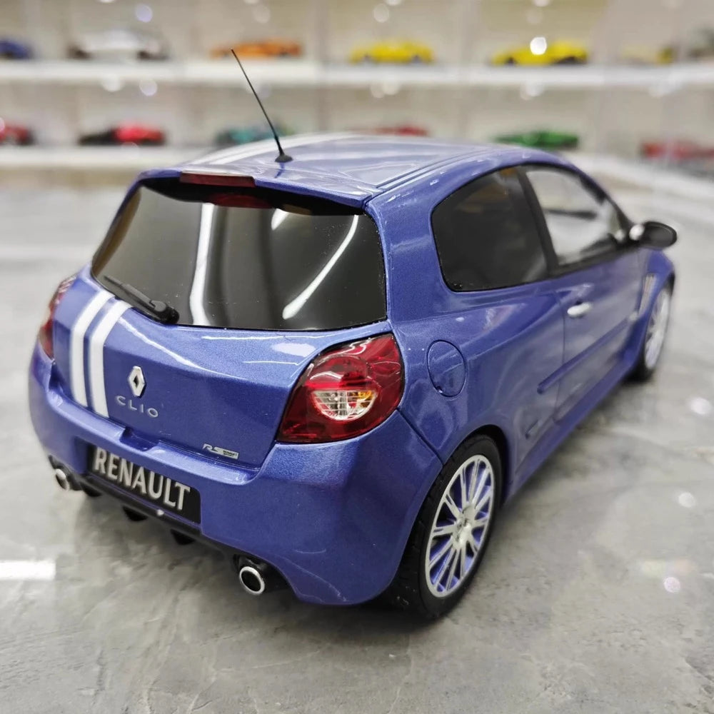 [OTTO] 1:18 Renault 2010 Clio 3 RS Blue Model Car Resin
