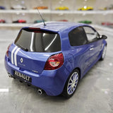 [OTTO] 1:18 Renault 2010 Clio 3 RS Blue Model Car Resin