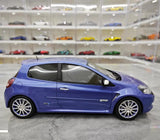 [OTTO] 1:18 Renault 2010 Clio 3 RS Blue Model Car Resin
