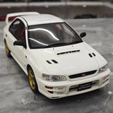 [OTTO] 1:18 Subaru 1998 Impreza WRX STI Version White Model Car Resin