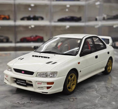 [OTTO] 1:18 Subaru 1998 Impreza WRX STI Version White Model Car Resin