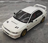 [OTTO] 1:18 Subaru 1998 Impreza WRX STI Version White Model Car Resin