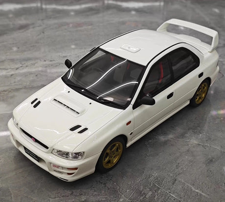 [OTTO] 1:18 Subaru 1998 Impreza WRX STI Version White Model Car Resin